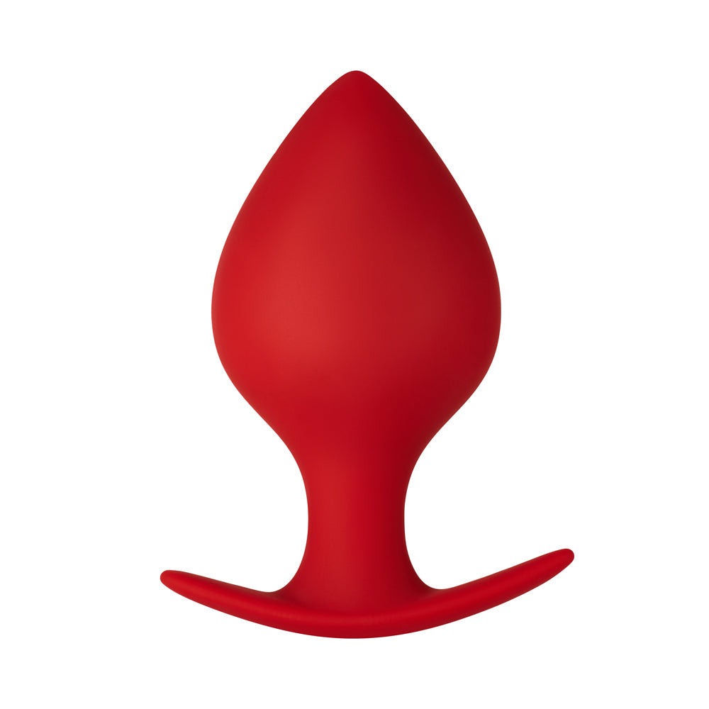 Forto F-60 Spade Silicone Anal Plug – Medium Red