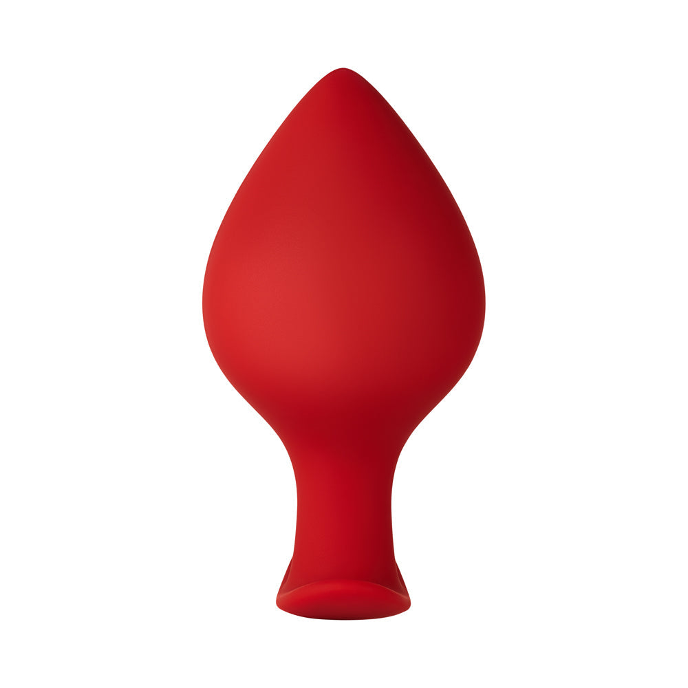 Forto F-60 Spade Silicone Anal Plug – Medium Red