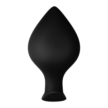 Forto F-60 Silicone Anal Plug – Large Spade Shape – Black