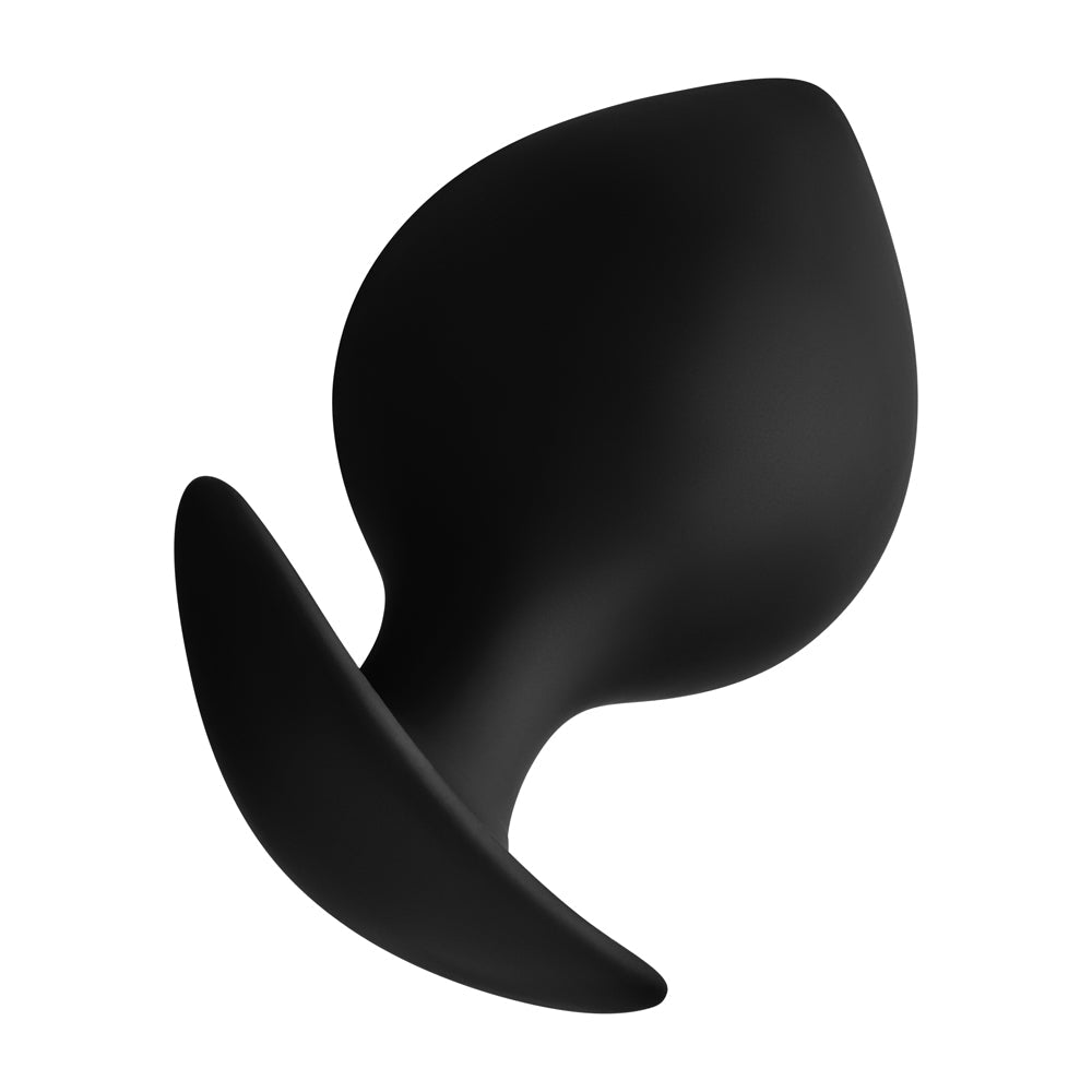 Forto F-60 Silicone Anal Plug – Large Spade Shape – Black
