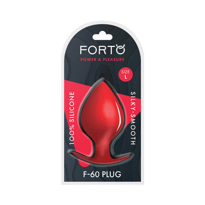 Forto F-60 Large Silicone Spade Anal Plug – Red