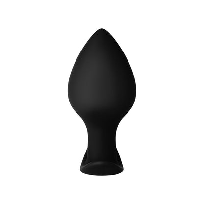 Forto F-63 Rattler Spade Silicone Anal Plug – Small Black