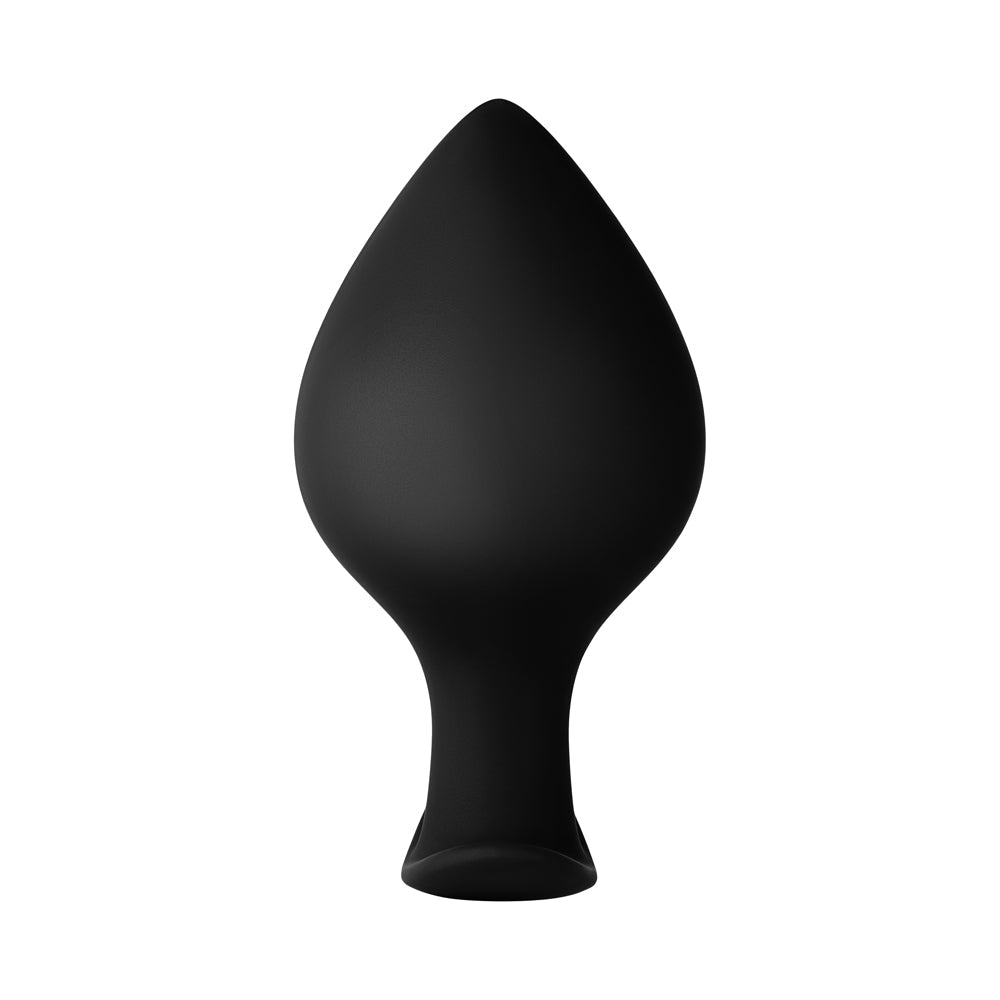 Forto F-63 Rattler Spade Silicone Anal Plug – Medium Black