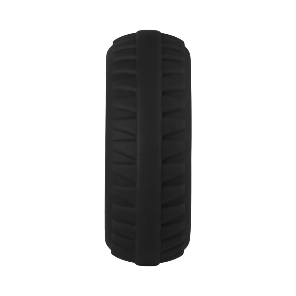 Forto F-12 Liquid Silicone Cockring – Black – 35mm