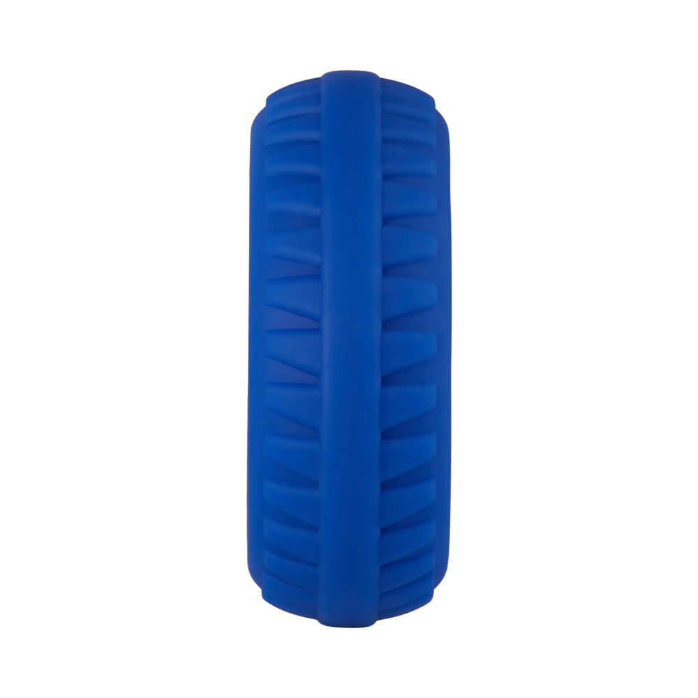 Forto F-12 Liquid Silicone Cockring – Blue, 35mm
