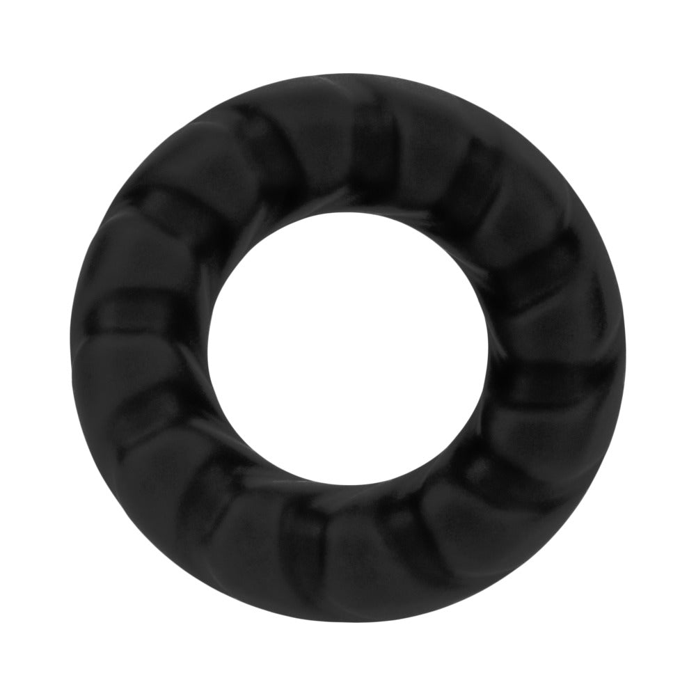 Forto F-25 Liquid Silicone Cockring - Black - 23mm