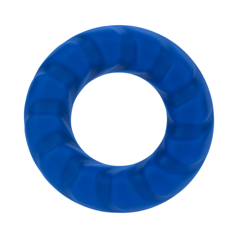 Forto F-25 Liquid Silicone Cockring – Blue