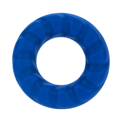 Forto F-25 Liquid Silicone Cockring – Blue