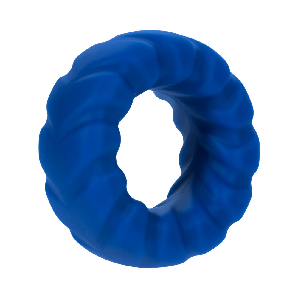 Forto F-25 Liquid Silicone Cockring – Blue