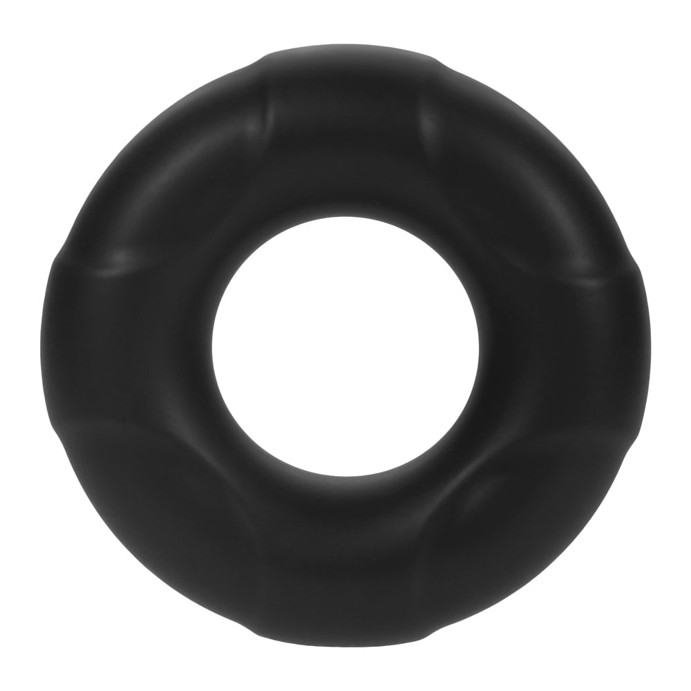 Forto F-33 Liquid Silicone Cockring – Large Black