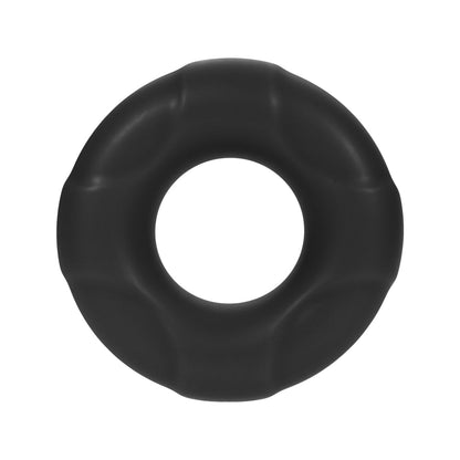 Forto F-33 Liquid Silicone Cockring – Medium – Black