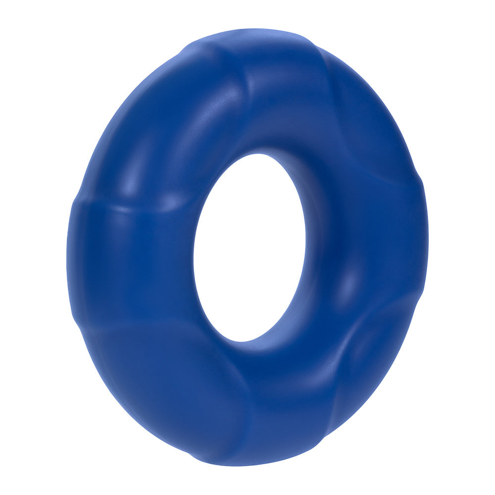 Forto F-33 Large Liquid Silicone Cockring – Blue