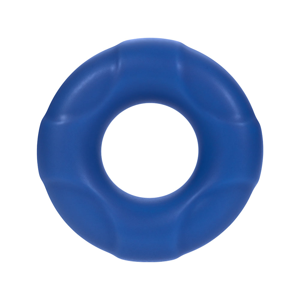 Forto F-33 Liquid Silicone Cockring – Medium Blue
