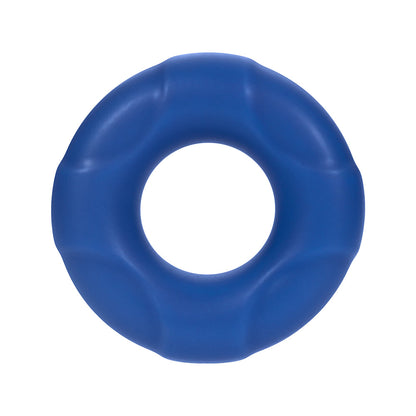 Forto F-33 Liquid Silicone Cockring – Medium Blue