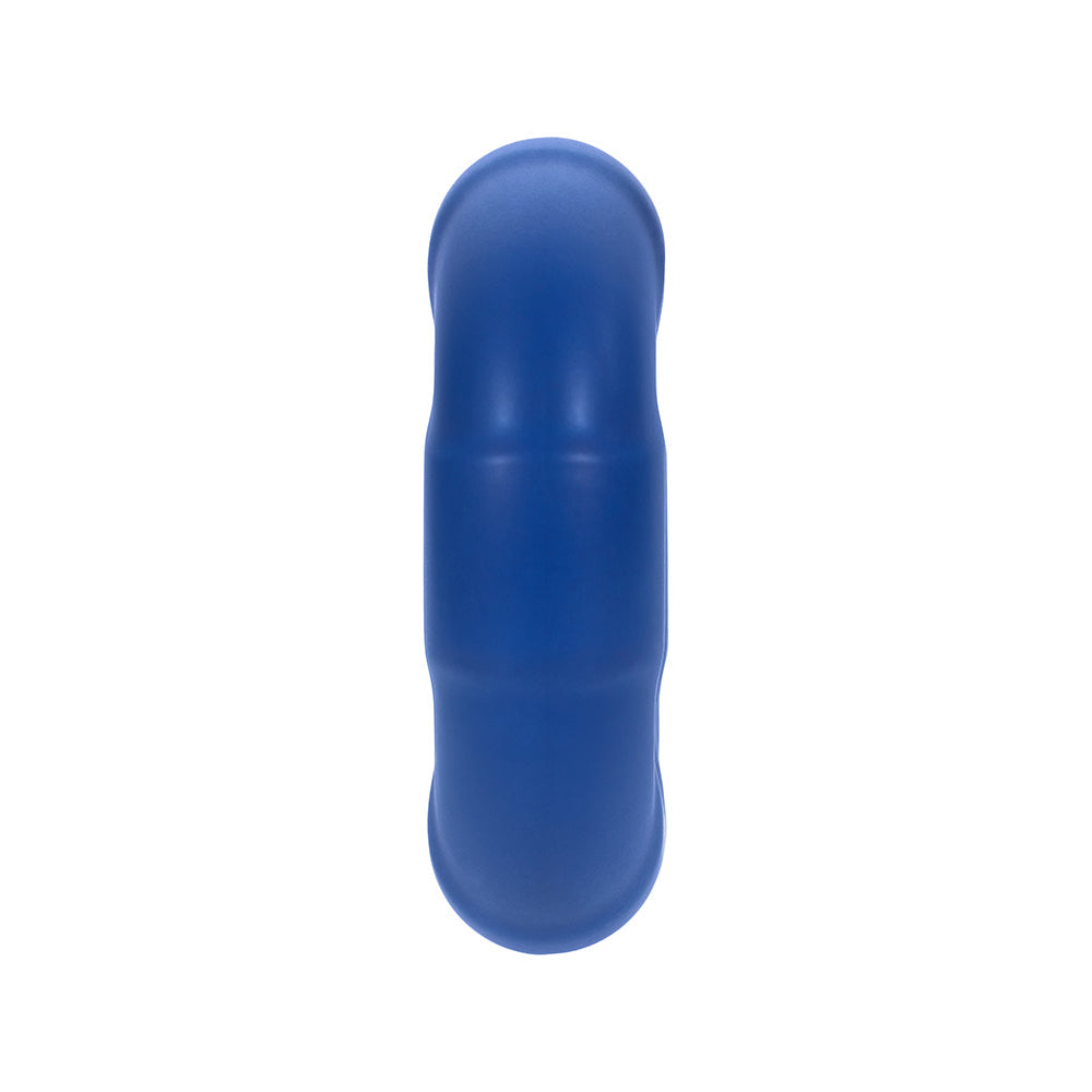 Forto F-33 Liquid Silicone Cockring – Medium Blue