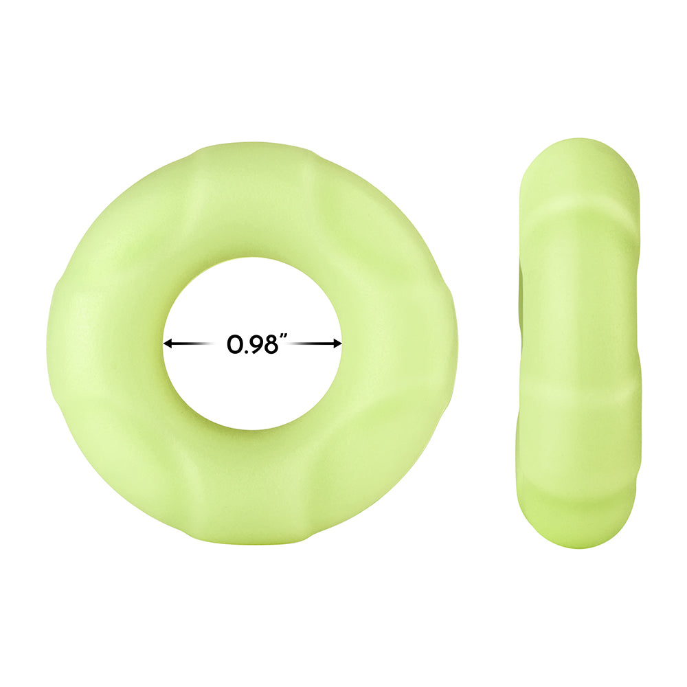 Forto F-33 Liquid Silicone Cockring – Large – White