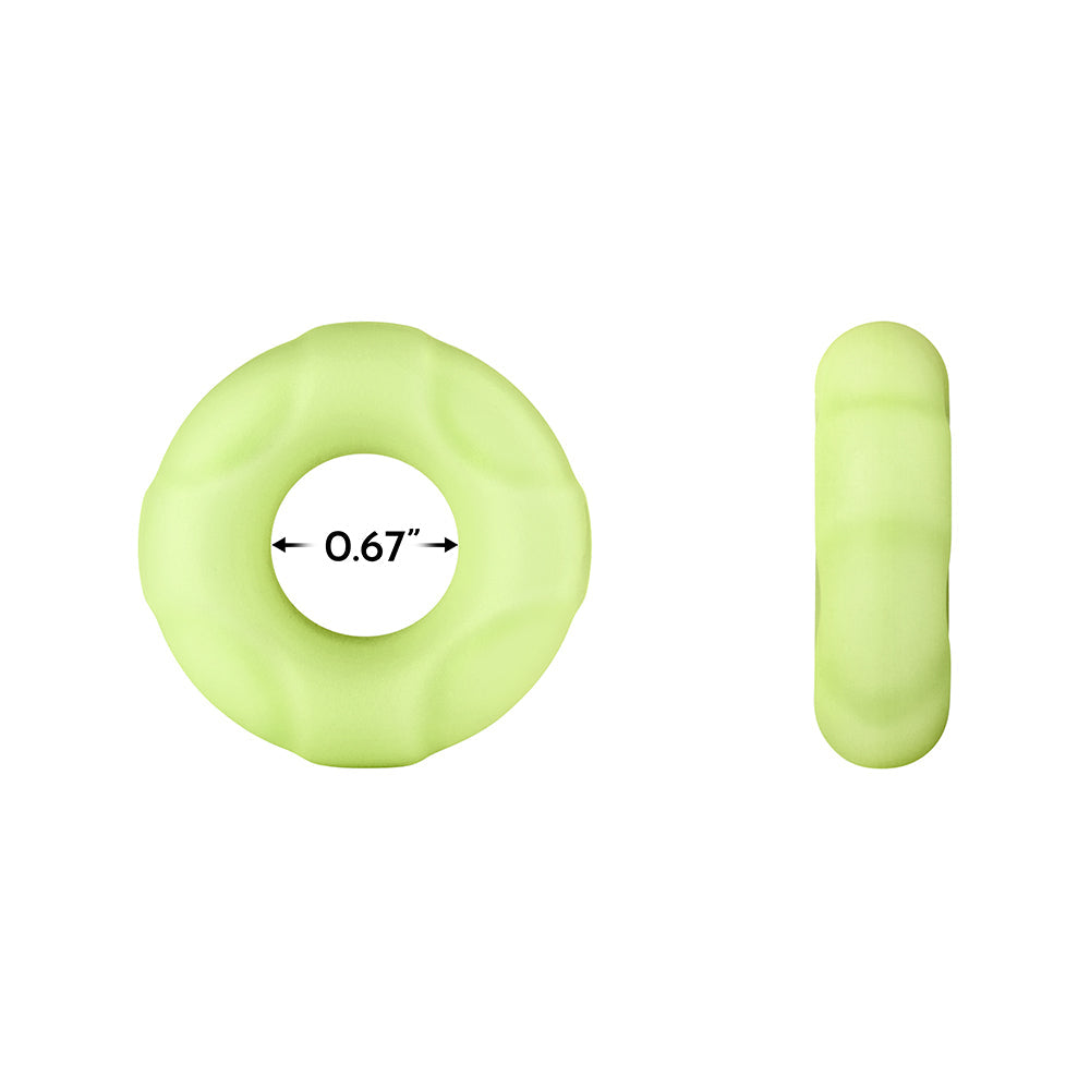 Forto F-33 Liquid Silicone Cockring – Small – White