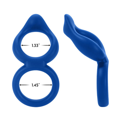 Forto F-88 Liquid Silicone Cock & Ball Ring – Blue