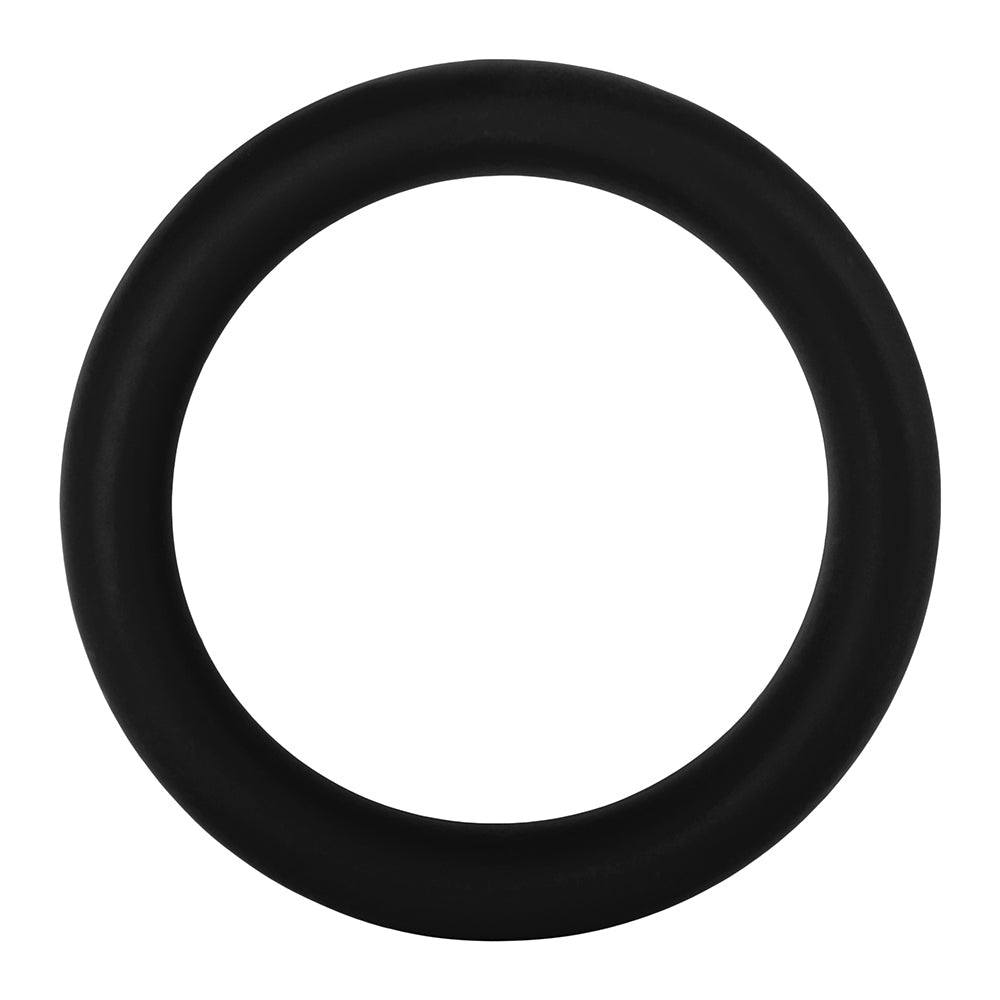 Forto F-64 Wide Liquid Silicone Cockring – Large Black