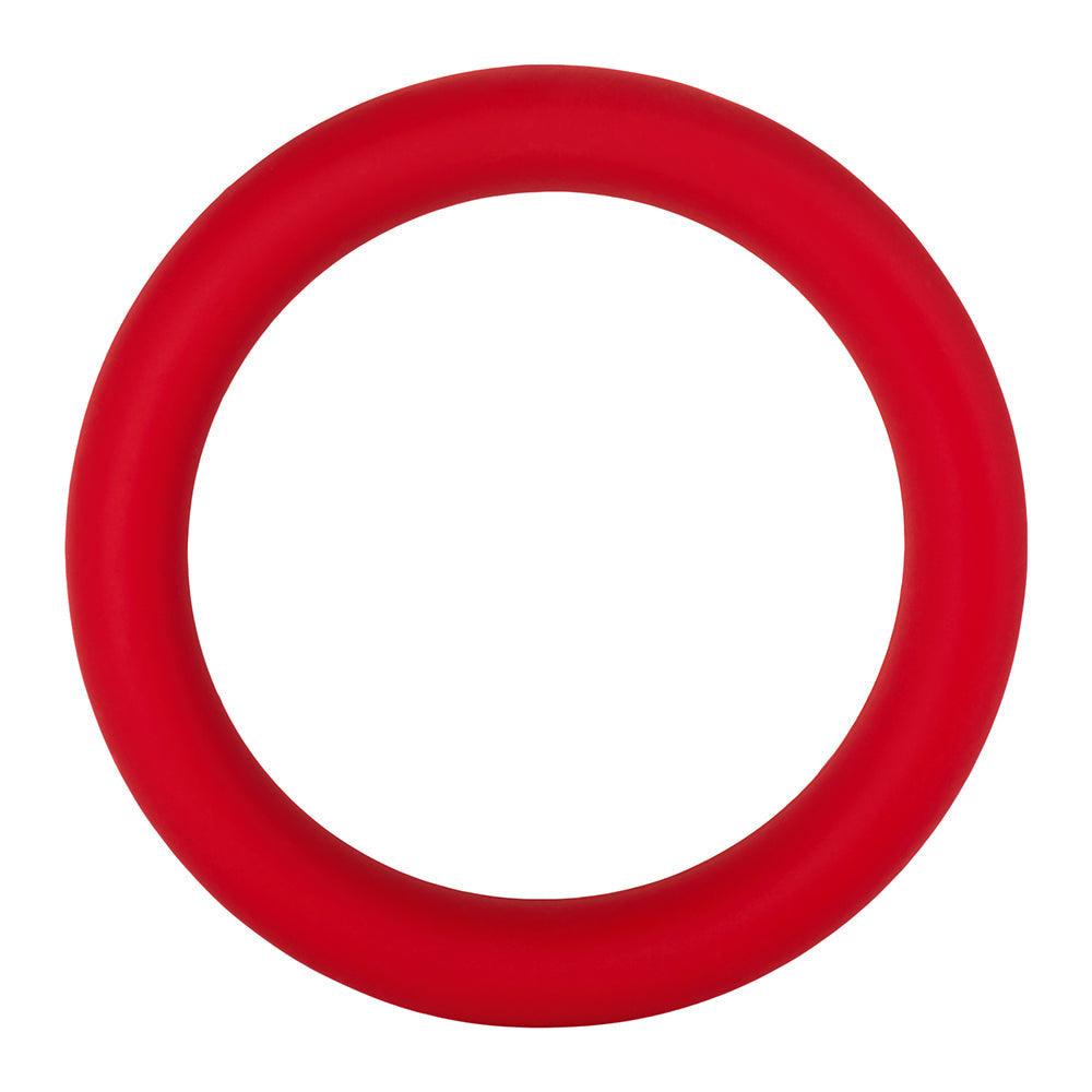 Forto F-64 Wide Liquid Silicone Cockring – Large Red