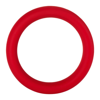 Forto F-64 Wide Liquid Silicone Cockring – Large Red
