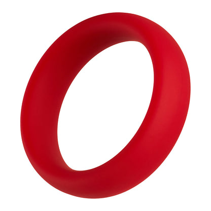 Forto F-64 Wide Liquid Silicone Cockring – Large Red