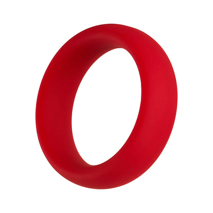 Forto F-64 Wide Silicone Cockring – Medium Red