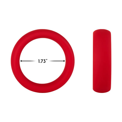 Forto F-64 Wide Silicone Cockring – Medium Red