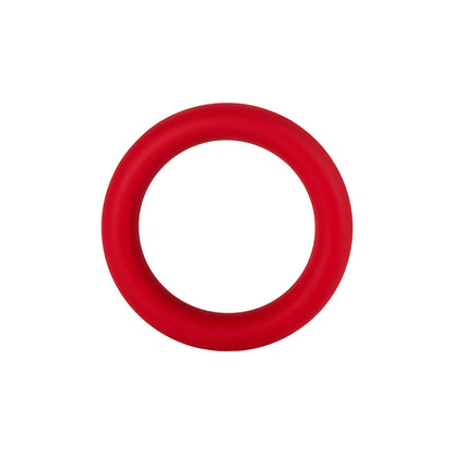 Forto F-64 Wide Liquid Silicone Cockring – Small – Red
