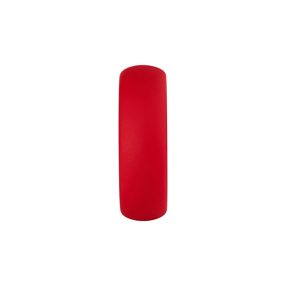 Forto F-64 Wide Liquid Silicone Cockring – Small – Red