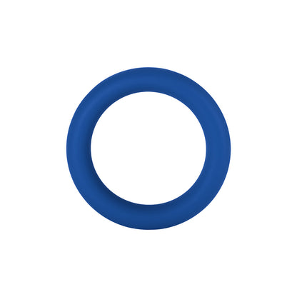 Forto F-64 Wide Liquid Silicone Cockring – Small Blue