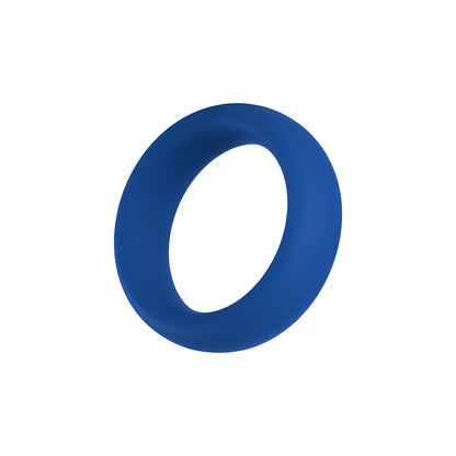 Forto F-64 Wide Liquid Silicone Cockring – Small Blue