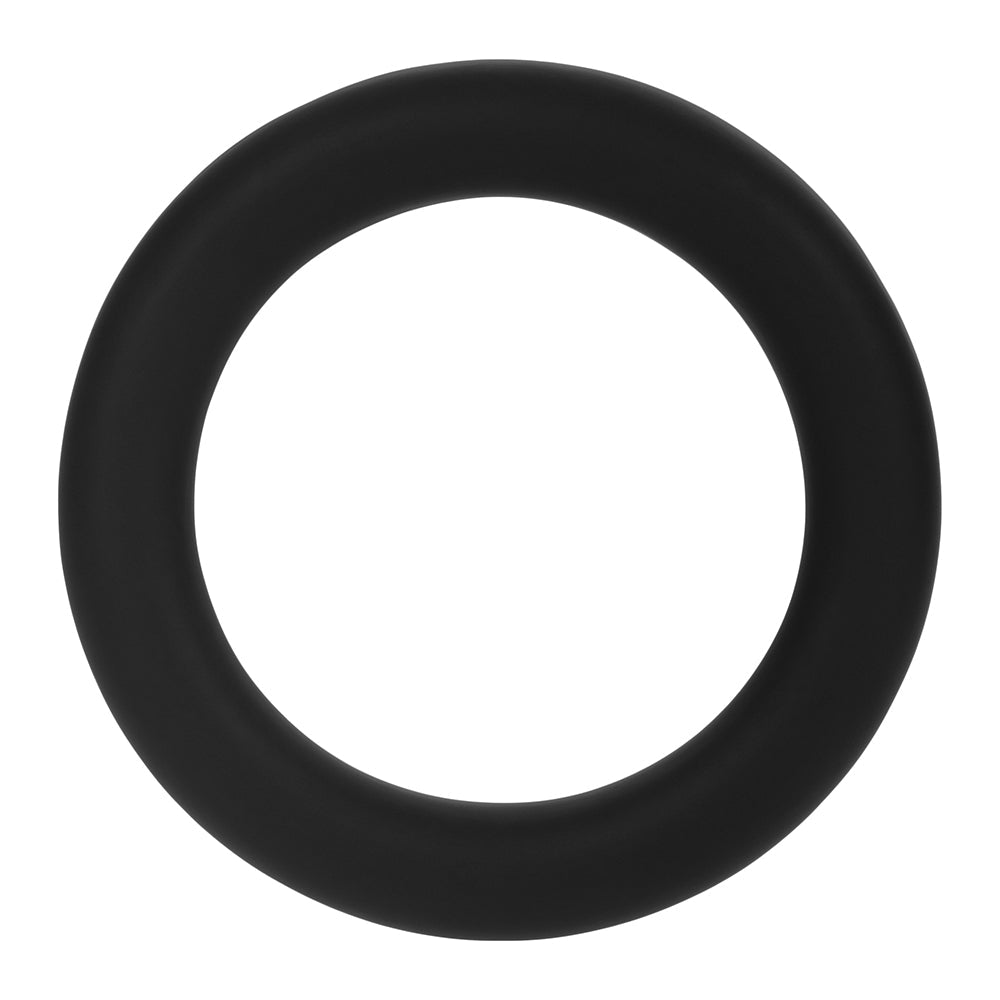 Forto F-61 3-Piece Silicone Cockring Set – Black
