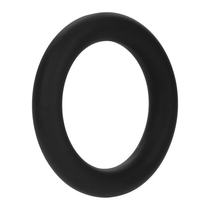 Forto F-61 3-Piece Silicone Cockring Set – Black
