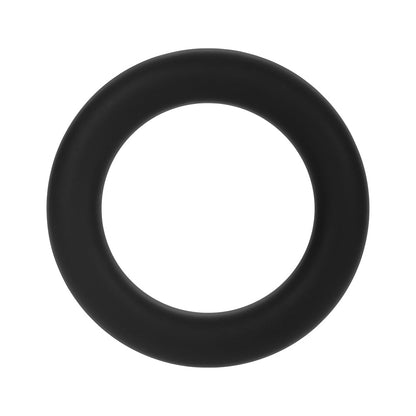 Forto F-61 3-Piece Silicone Cockring Set – Black