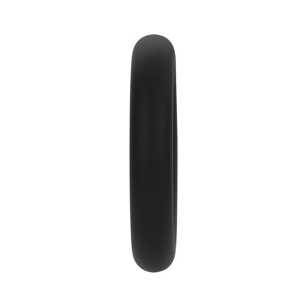 Forto F-61 3-Piece Silicone Cockring Set – Black