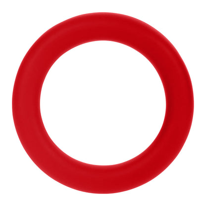 Forto F-61 3-Piece Silicone Cockring Set – Red