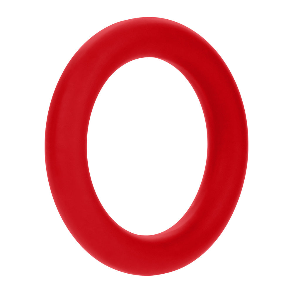 Forto F-61 3-Piece Silicone Cockring Set – Red