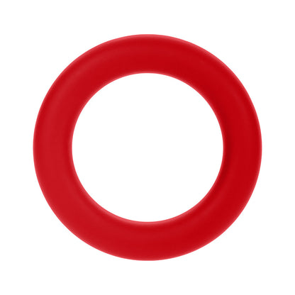 Forto F-61 3-Piece Silicone Cockring Set – Red