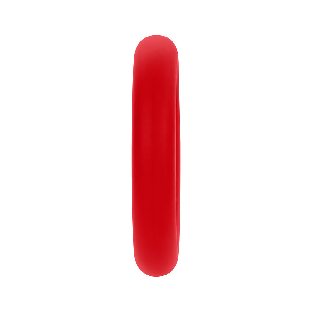 Forto F-61 3-Piece Silicone Cockring Set – Red