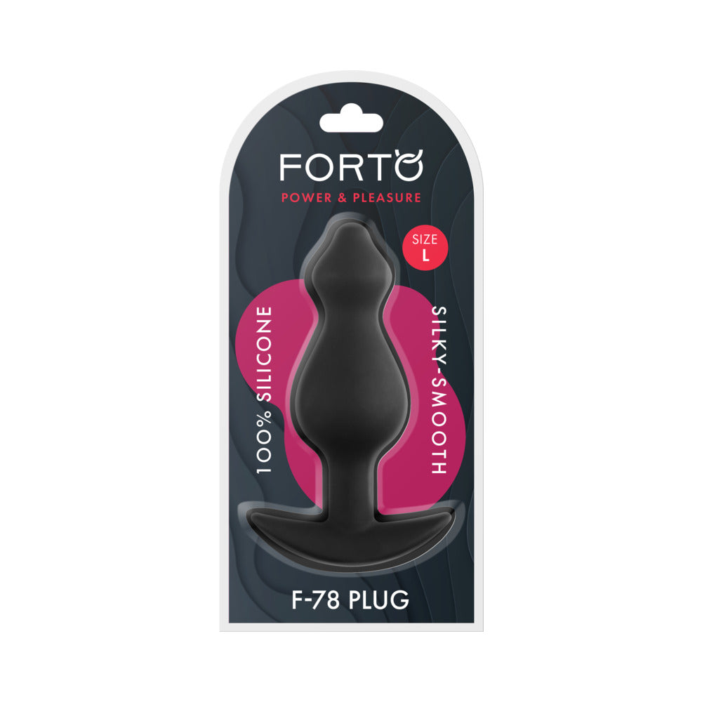 Forto F-78 Pointee Silicone Anal Plug – Large – Black