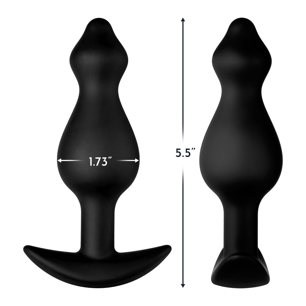 Forto F-78 Pointee Silicone Anal Plug – Large – Black