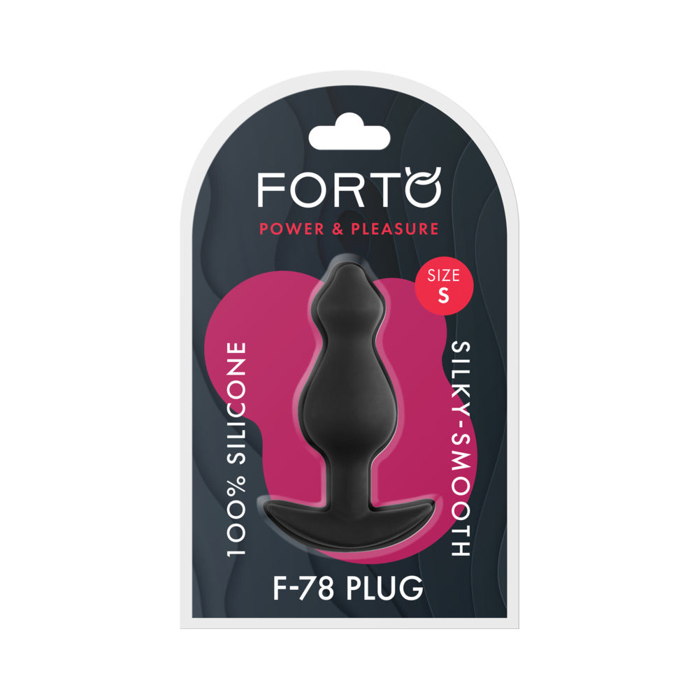 Forto F-78 Pointee Silicone Anal Plug – Small – Black
