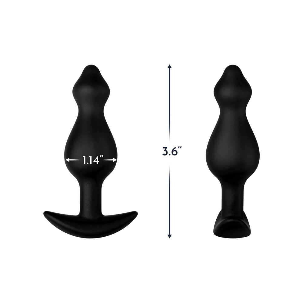 Forto F-78 Pointee Silicone Anal Plug – Small – Black