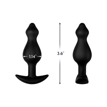 Forto F-78 Pointee Silicone Anal Plug – Small – Black