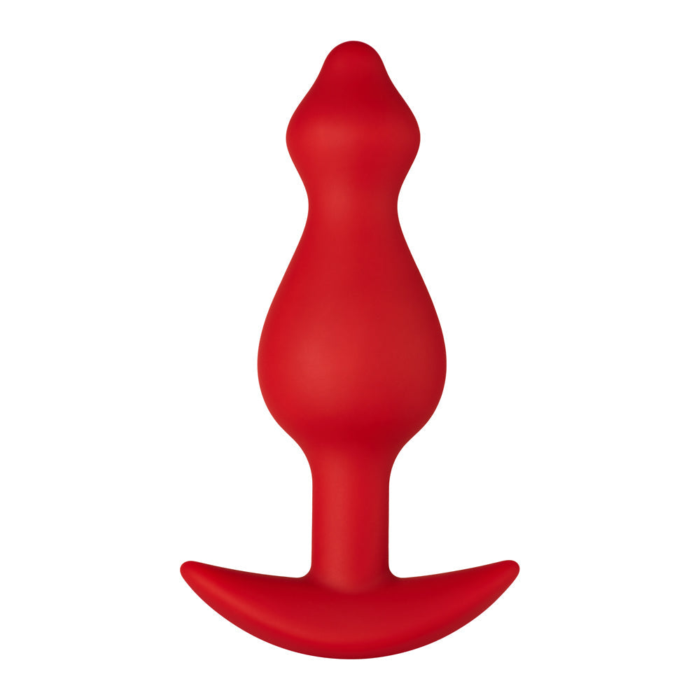 Forto F-78 Pointee Silicone Anal Plug – Large, Red, Flexible Design