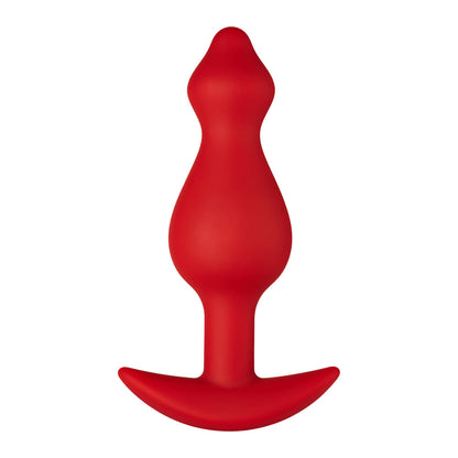 Forto F-78 Pointee Silicone Anal Plug – Large, Red, Flexible Design