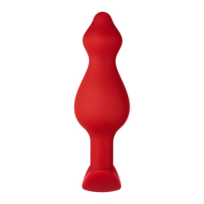 Forto F-78 Pointee Silicone Anal Plug – Large, Red, Flexible Design