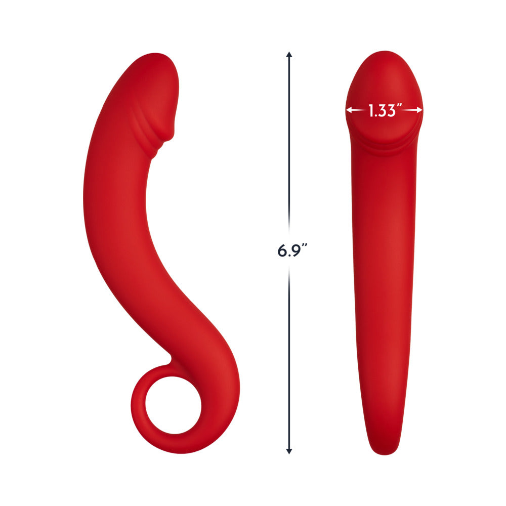 Forto F-19 Silicone Anal Plug – Red – Flexible Design