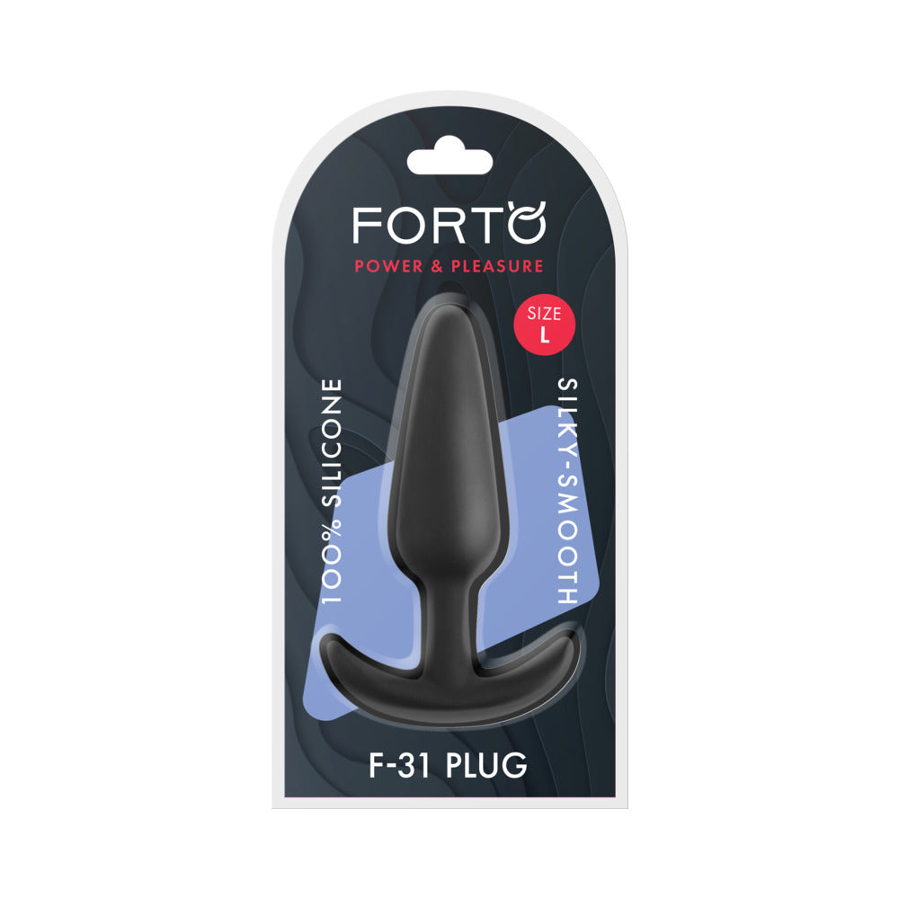 Forto F-31 Large Silicone Anal Plug – Black